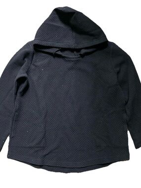 Women’s Talbots Navy Blue Quilted Hoodie Sweatshirt Size Large